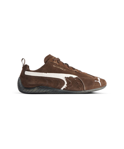 SPEEDCAT SUEDE BALENCIAGA IN BROWN/WHITE/BLACK