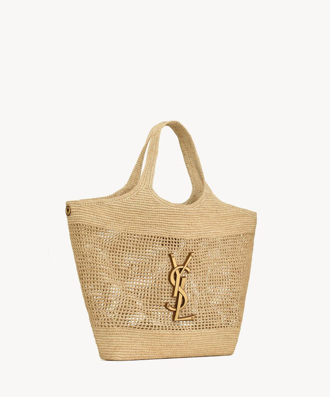 ICARE IN RAFFIA
NATUREL AND BROWN GOLD