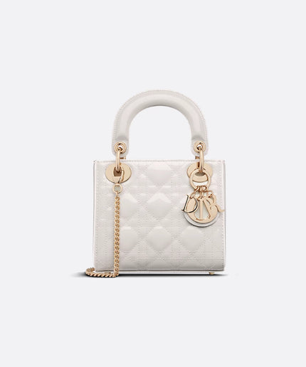 Mini Lady Dior Bag
Latte Patent Cannage Calfskin