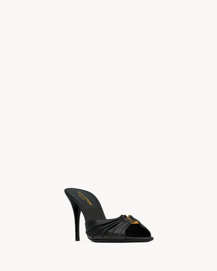 BABYLONE MULES IN SMOOTH LEATHER
BLACK