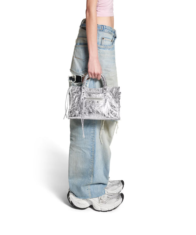 WOMEN'S LE CITY BAG SMALL IN SILVER