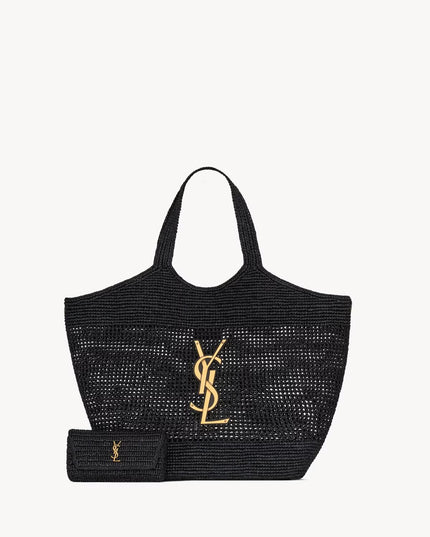 ICARE IN RAFFIA
BLACK