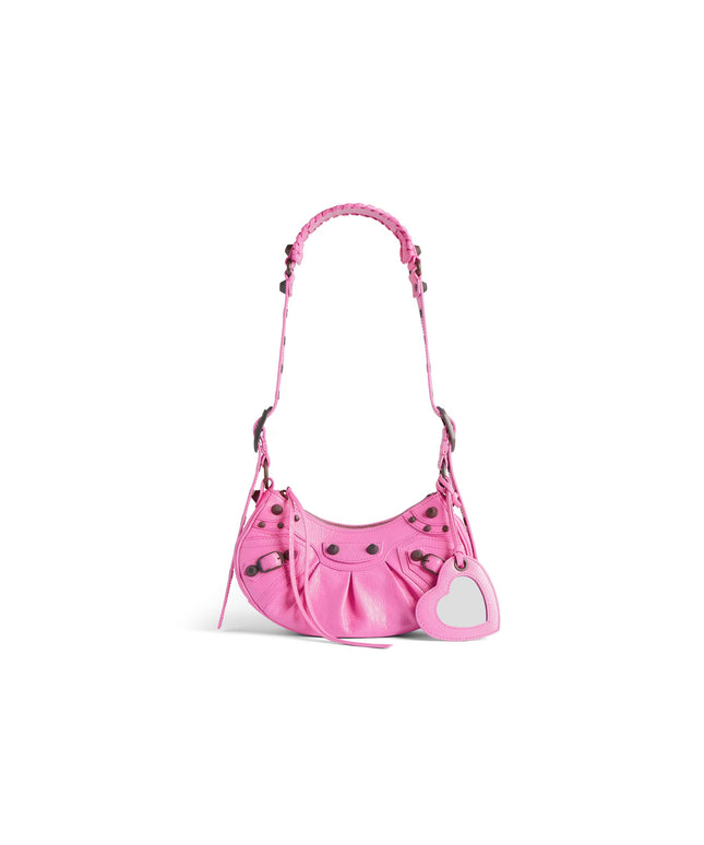 WOMEN'S LE CAGOLE SHOULDER BAG XS IN GLOSSY PINK