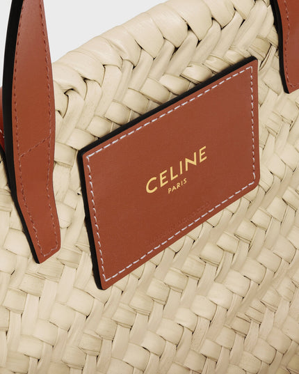 TEEN CELINE CLASSIC PANIER in Palm leaves and Calfskin
