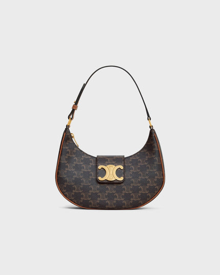 MEDIUM AVA TRIOMPHE BAG IN Triomphe Canvas and calfskin