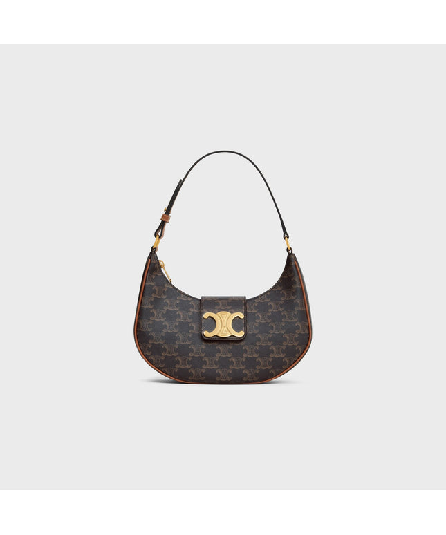 MEDIUM AVA TRIOMPHE BAG IN Triomphe Canvas and calfskin