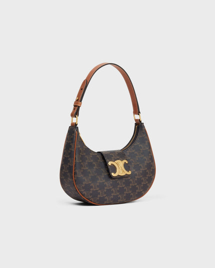 MEDIUM AVA TRIOMPHE BAG IN Triomphe Canvas and calfskin