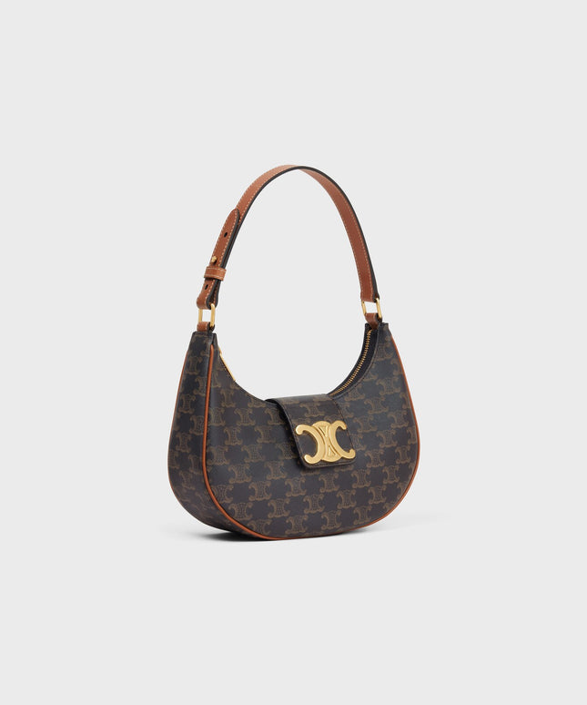 MEDIUM AVA TRIOMPHE BAG IN Triomphe Canvas and calfskin