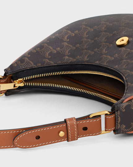 MEDIUM AVA TRIOMPHE BAG IN Triomphe Canvas and calfskin