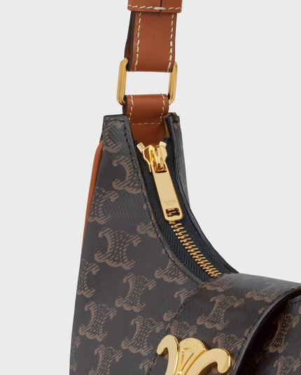 MEDIUM AVA TRIOMPHE BAG IN Triomphe Canvas and calfskin