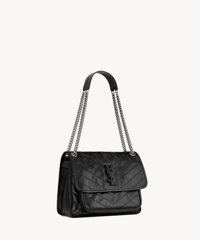 NIKI MEDIUM IN VINTAGE LEATHER
BLACK