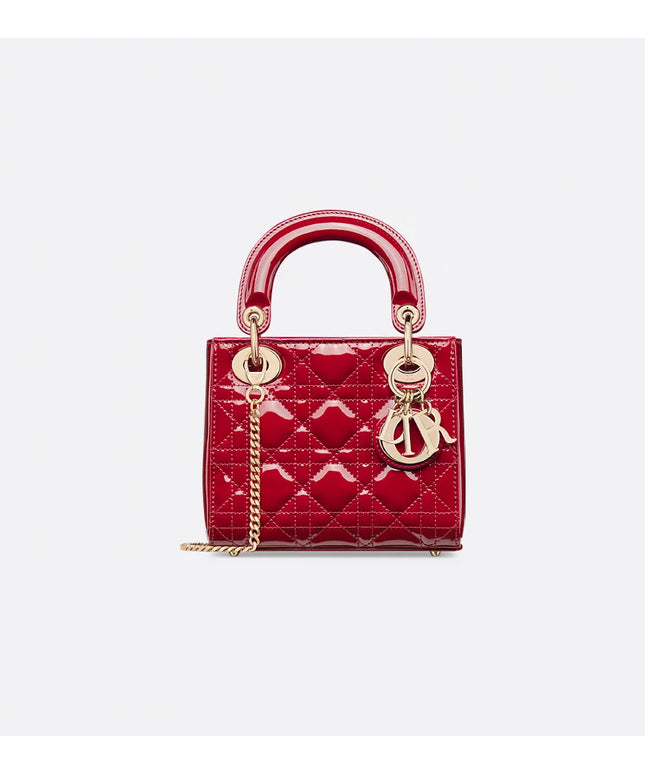 Mini Lady Dior Bag
Cherry Red Patent Cannage Calfskin