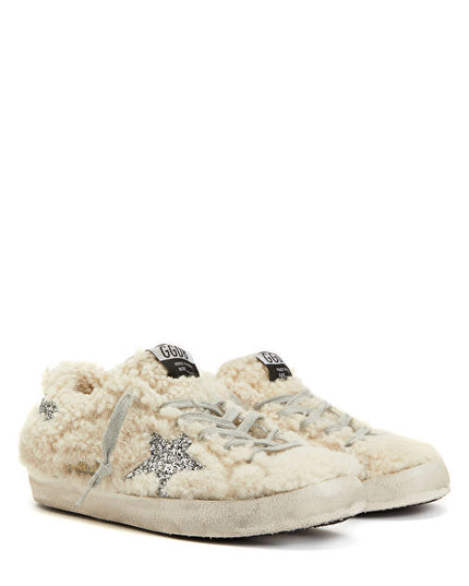 GOLDEN GOOSE
Shearling-panel sneakers