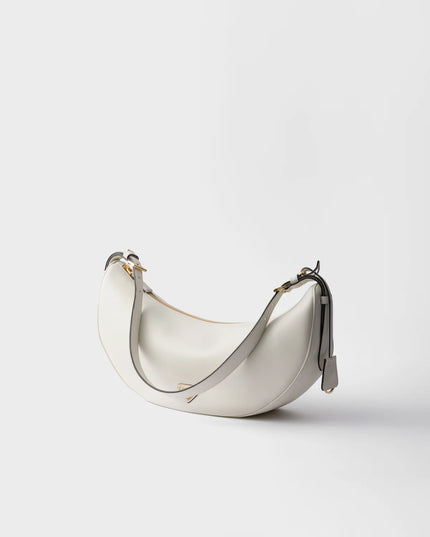 Prada Demi-lune large leather shoulder bag