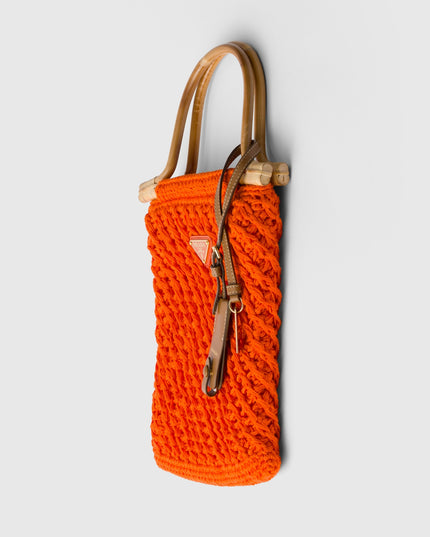 Cotton crochet mini-handbag