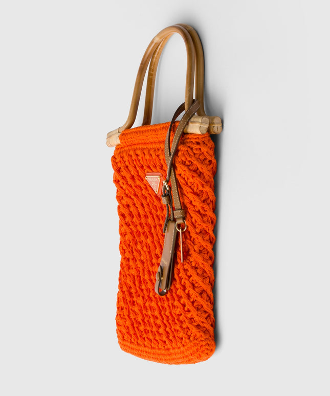 Cotton crochet mini-handbag