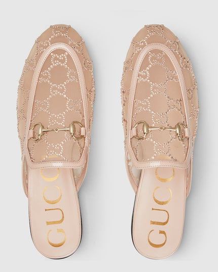 WOMEN'S GG CRYSTAL PRINCETOWN SLIPPER