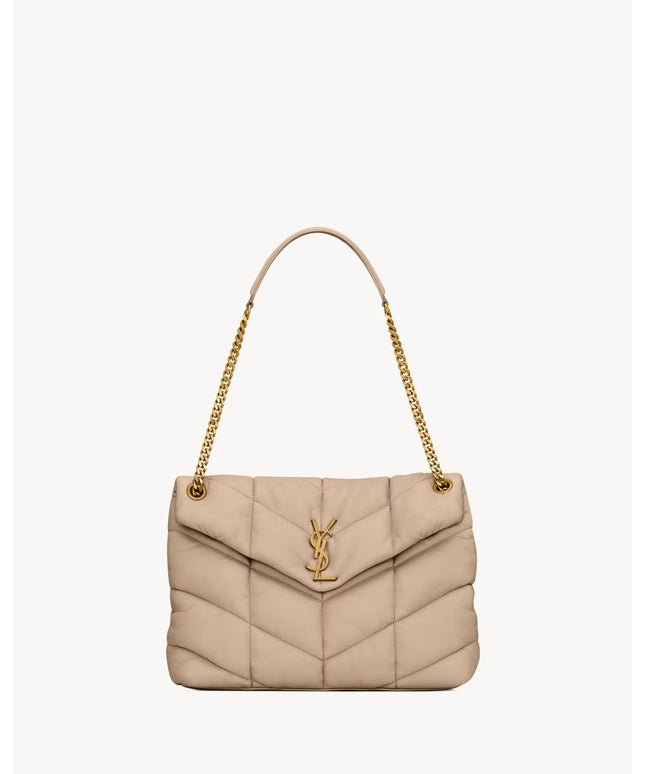 PUFFER MEDIUM IN NAPPA LEATHER
DARK BEIGE