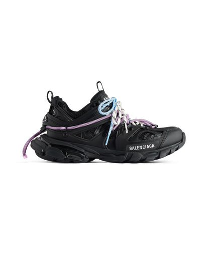 WOMEN'S TRACK TRAIL LACES SNEAKER IN BLACK/PINK/BLUE/BEIGE