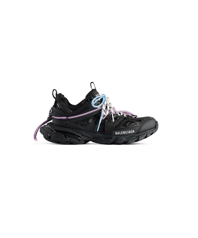 WOMEN'S TRACK TRAIL LACES SNEAKER IN BLACK/PINK/BLUE/BEIGE