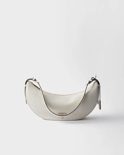 Prada Demi-lune large leather shoulder bag