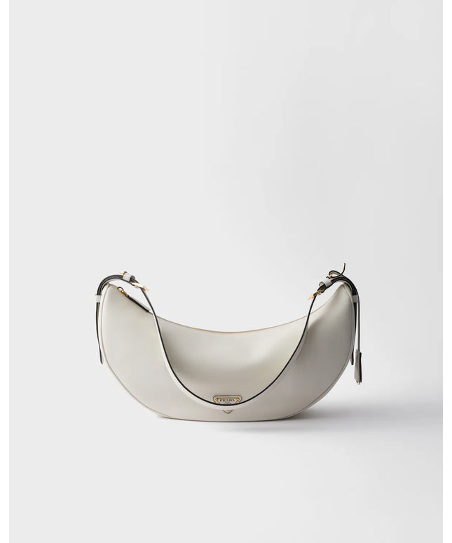 Prada Demi-lune large leather shoulder bag