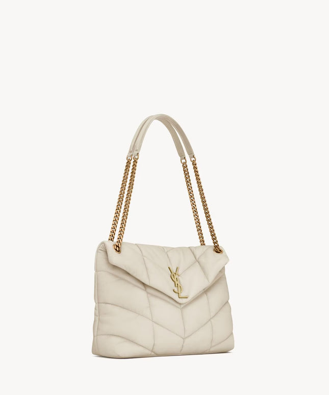 PUFFER MEDIUM IN NAPPA LEATHER
BLANC VINTAGE