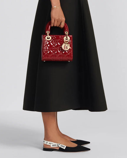 Mini Lady Dior Bag
Cherry Red Patent Cannage Calfskin