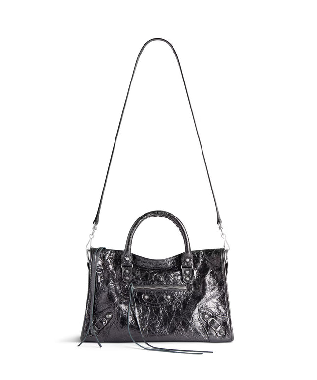 WOMEN'S LE CITY BAG SMALL IN STEEL GREY