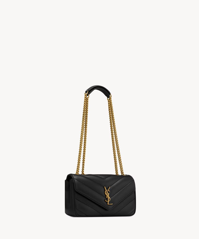 LOULOU SMALL IN MATELASSÉ LAMBSKIN
NOIR