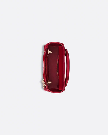 Mini Lady Dior Bag
Cherry Red Patent Cannage Calfskin