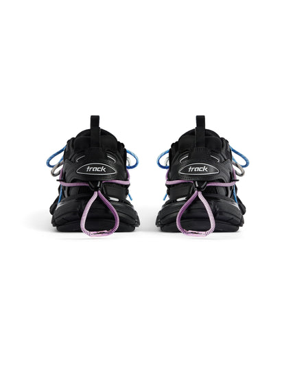 WOMEN'S TRACK TRAIL LACES SNEAKER IN BLACK/PINK/BLUE/BEIGE
