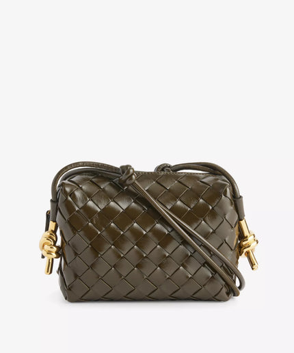 Loop Knot mini leather crossbody bag