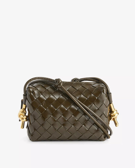 Loop Knot mini leather crossbody bag