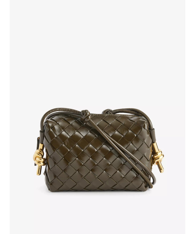 Loop Knot mini leather crossbody bag