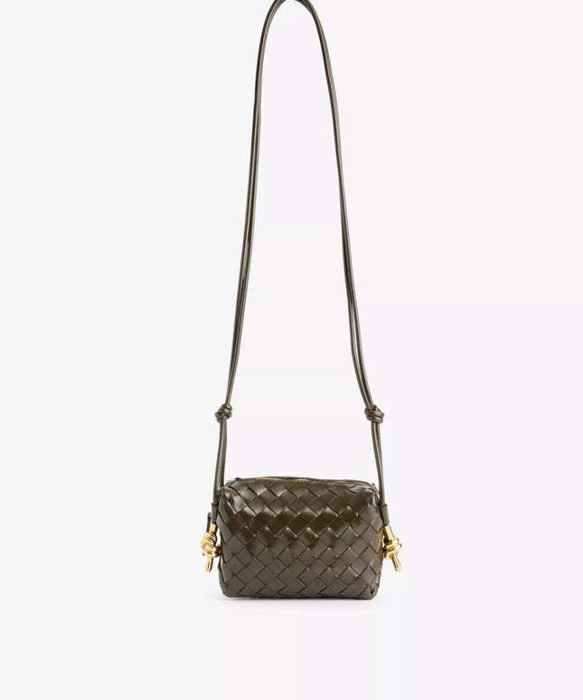 Loop Knot mini leather crossbody bag
