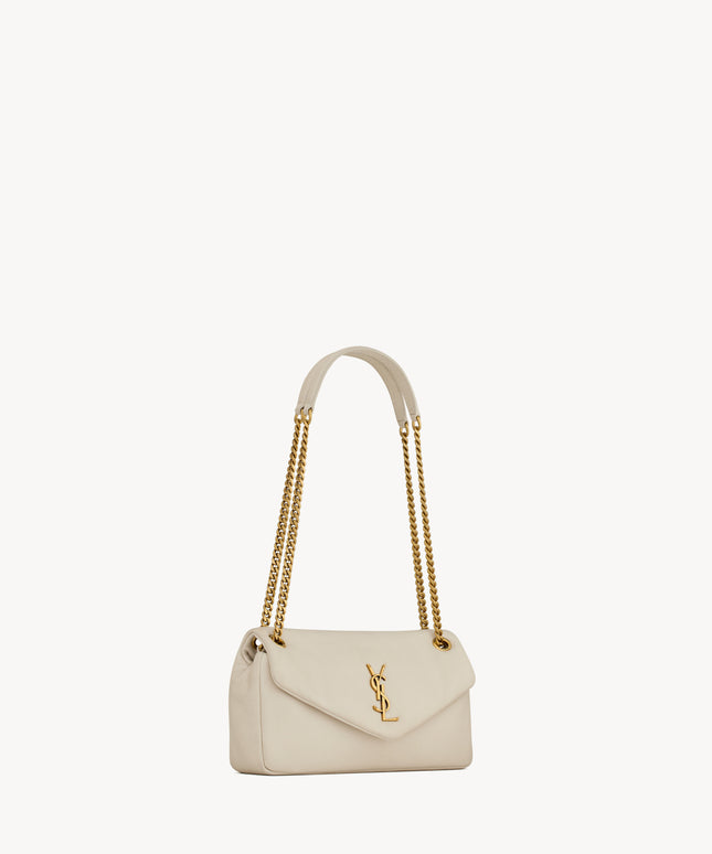 CALYPSO SMALL IN PLUNGED LAMBSKIN
BLANC VINTAGE