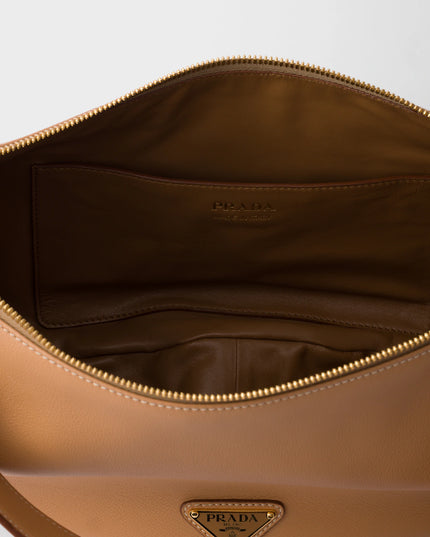 Prada Demi-lune large leather shoulder bag