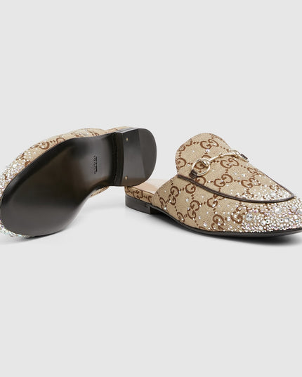 WOMEN'S PRINCETOWN SLIPPER WITH CRYSTAL HORSEBIT