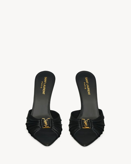 BABYLONE MULES IN SMOOTH LEATHER
BLACK