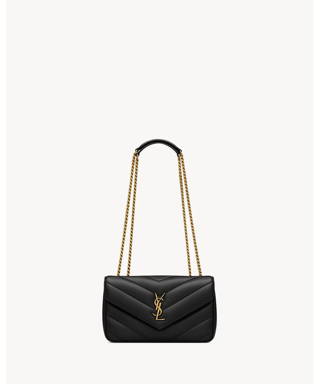 LOULOU SMALL IN MATELASSÉ LAMBSKIN
NOIR