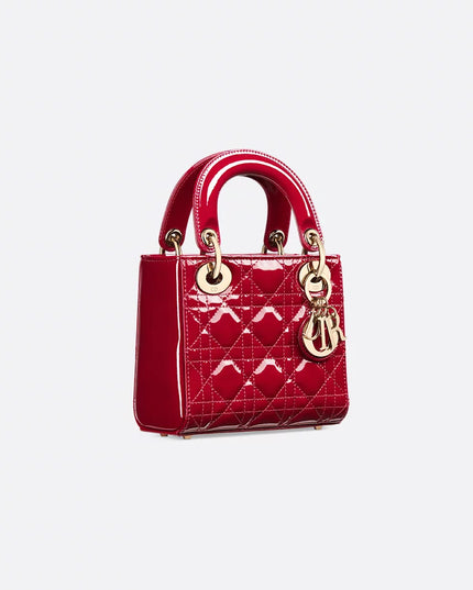Mini Lady Dior Bag
Cherry Red Patent Cannage Calfskin