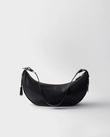 Prada Demi-lune large leather shoulder bag