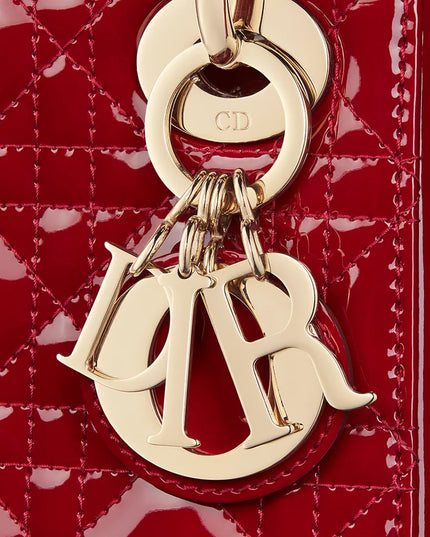 Mini Lady Dior Bag
Cherry Red Patent Cannage Calfskin