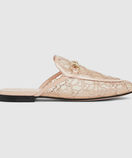 WOMEN'S GG CRYSTAL PRINCETOWN SLIPPER