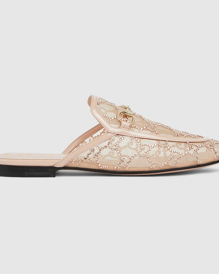 WOMEN'S GG CRYSTAL PRINCETOWN SLIPPER