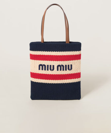 Rafya Efektli Dokuma Tote Bag