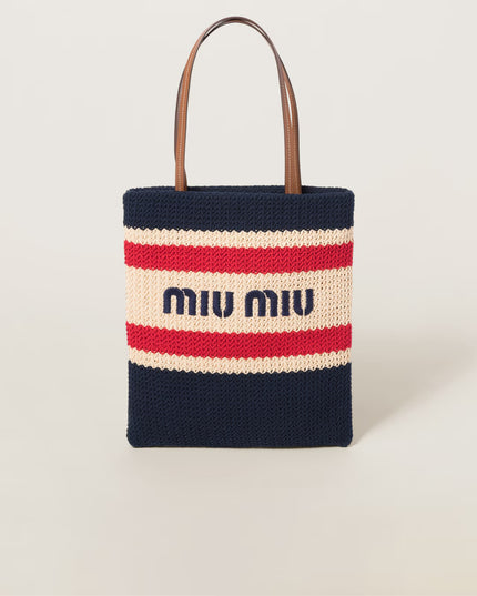 Rafya Efektli Dokuma Tote Bag