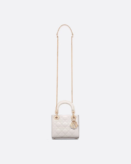 Mini Lady Dior Bag
Latte Patent Cannage Calfskin