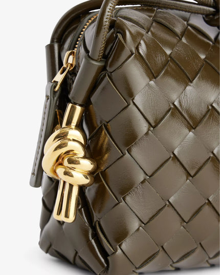 Loop Knot mini leather crossbody bag